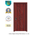 Простой дизайн МДФ двери с Высекая цветок для комнаты (фирма xcl-821)